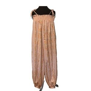 🌸 Boho Floral Jumpsuit Lounge/Pajama